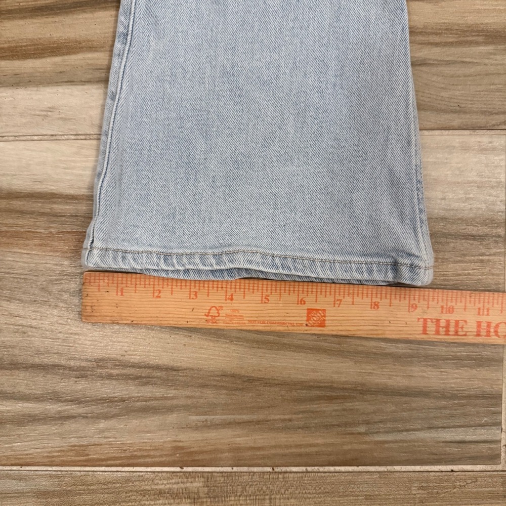 Hollister High-Rise Flare‎ Jeans Light Wash Heart Embroidery 00R W24 Regular - Picture 6 of 7